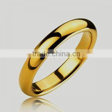 gold plated tungsten gold ring