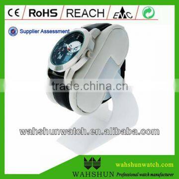 hot fashion mini quartz leather customized schoolboy watch time wait