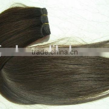 straight black indian human hair high quality hair extesion hair weft