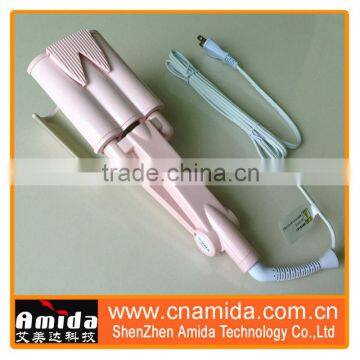 New Style Triple Hair Curling Wand, hair curler different kinds of electrical tools