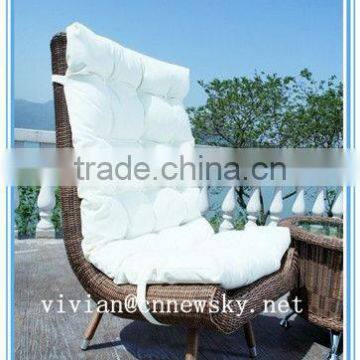 2013 pe plastic rattan sofa chaise lounge