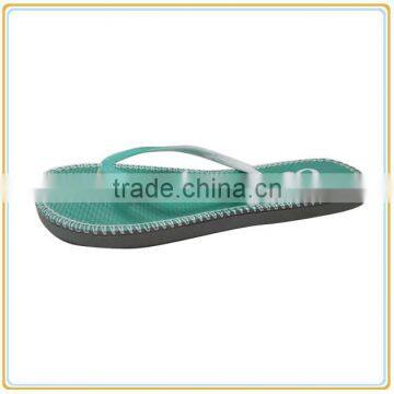 2015 Stitching Wedge Women Flip Flop Soft EVA Flat Lady Slipper photo-5