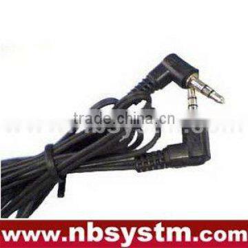 3.5mm stereo male to 3.5mm stereo male cable right angle