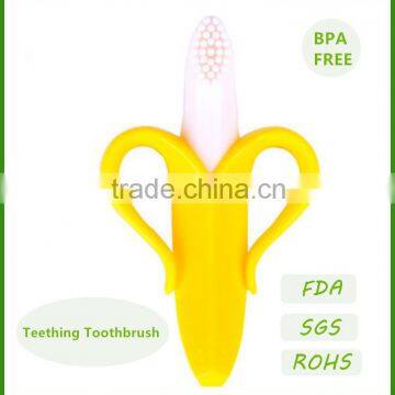 Child baby banana bendable training toothbrush