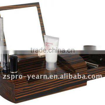 Brand-New Wooden Cosmetic Box with Mirror and Drawer