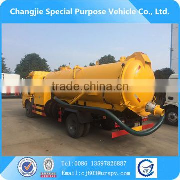 High performance high pressure cleaning vacuum sewage cleaning truck