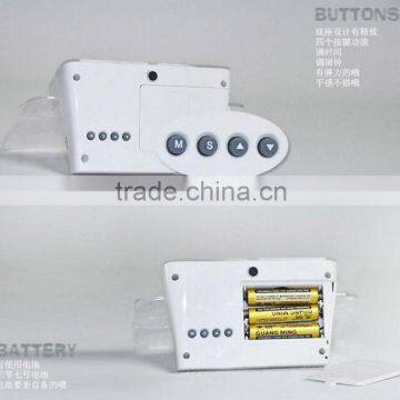 Night Light Digital Alarm Clock Blue Light Digital LED Message Memo Board photo-4