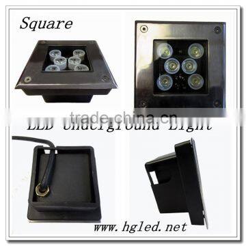 IK10 Passed IP68 LED Square Inground Lamp / Underground lighting