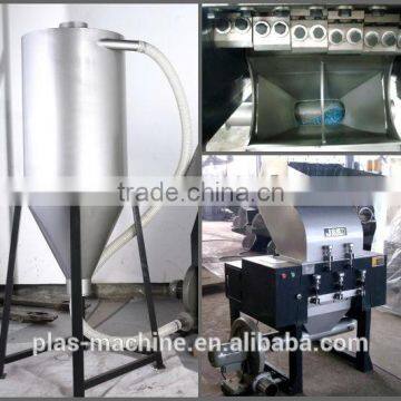 plastic bottle crushing machine with extra suction blower and cyclone silo-Full type