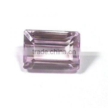 Natural emerald cut Kunzite 8.50 carat pink stone Genuine gemstones