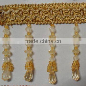Colorful Beaded Tassel Fringe for curtain decor