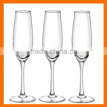 Blown glass champagne flute,cheap drinking glass