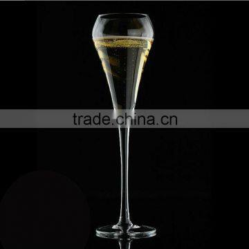 Hand blown customized champagne glass