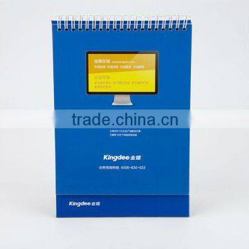 2013 best price elegant perfect/spiral bound promotional table calendar printing