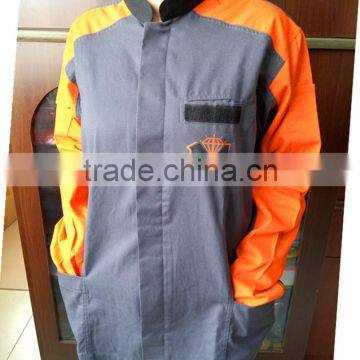 safety workwear mix color pants+shirt work suits