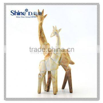 Standing Giraffes couple statue animal statue