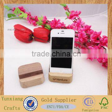 small wooden square holder wood phone holder