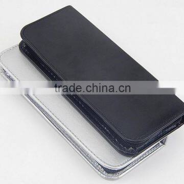 PU Bags Leather Professional Hairdressing Shear Scissor Pouch Double Scissors Packing Bag Storage Case photo-2