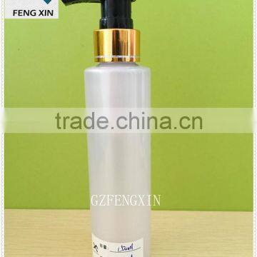 150ml cylinder pet plastic cosmetic bottle for skin care