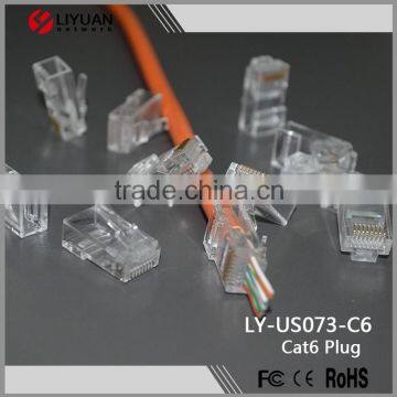 LY-US073-C6 Unshielded Cat6 Rj45 Through Plug With Factory Price photo-5
