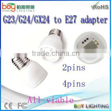 New lamp base g23 to e27 adapter