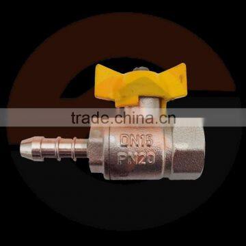 brass gas ball valve with butterfly handle EN331 standard