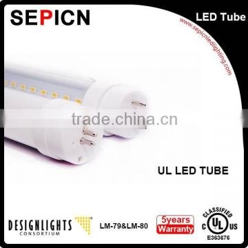 Super Brightness competitive price "4ft t8 led light tube" energy saving 5 years warranty