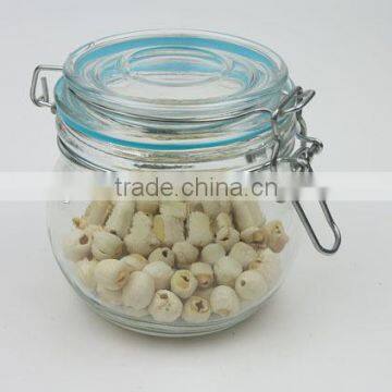 400ml Kitchenware Glass Hermetic Jar with Metal Clip and Silicon Seal