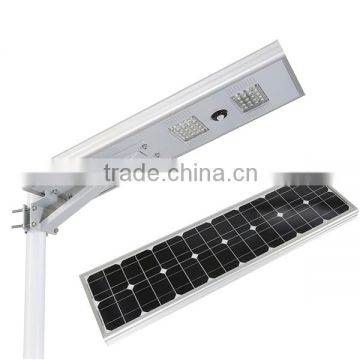 30W All in one solar led street light with motion sensor