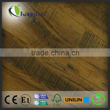 Easy Click No Glue Rustic Saw Cut Laminate wood flooring