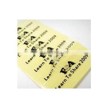 2015 hot sale printed PVC adhesive stickers