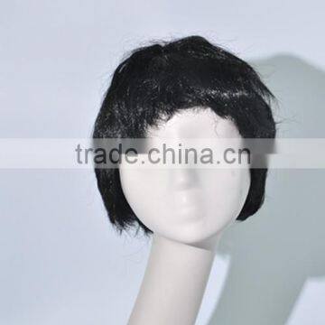 Synthetic short black silk wave wig Cosplay Wig N303