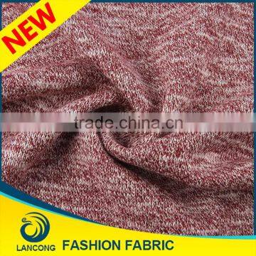 Shaoxing textile manufacturer Clothing Material Elastane cvc shirt fabric for100 hand made baby sweater