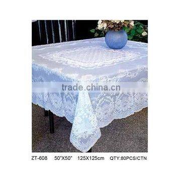 LACE PVC TABLECLOTH ZT-608 125X125CM