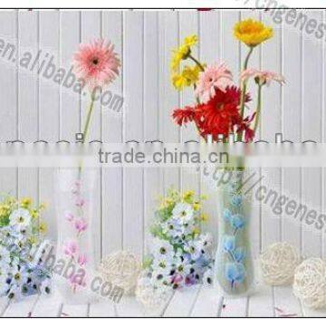 Promotional plastic folding flower vase soft vase