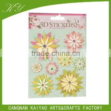 custom 3d handmade sunflower stickers sunflower sticker designs