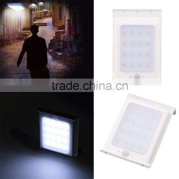 2016 new universal 16 LED Solar Powered Motion Sensor Security wall Outdoor Light