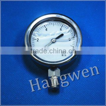 Glycerine filled pressure gauge