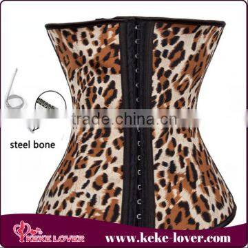 new style steel bones ourwear bodysuit corset women sexy plus size busiter dress cheap padded leopard latex corset