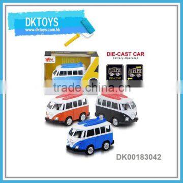 1:36 Pull Back Alloy Bus Diecast Toy Collection With Music Light