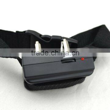 Nylon X818 Black Adjustable Electronic Shock Dog No Bark Collar For Medium Dog