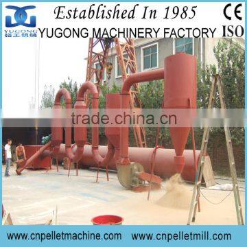 CE Approved Yugong sawdust air flow pipe dryer machine,sawdust dryer machine