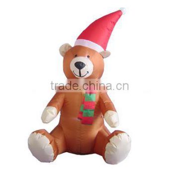 120cm Sitting Bear Inflatable with Lights/large inflatable Sitting Bear