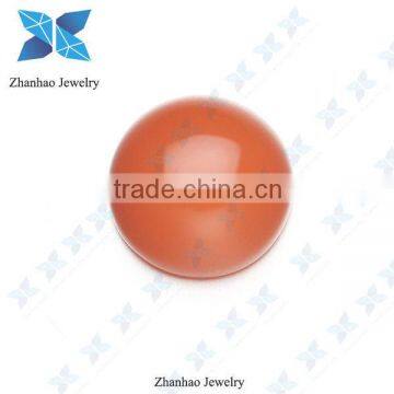 factory direct sale round smooth face glass cabochon