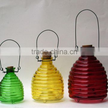 Glass wasp trap with metal handle wholesale