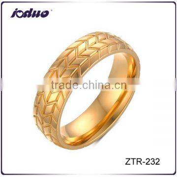 2016 New Arrival 6mm Tire Design Stainless Steel Finger Ring