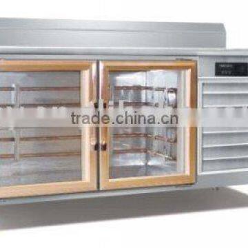 Glass door Stainless steel Refrigerated bench counter