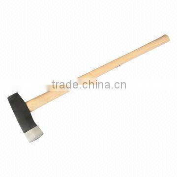 Splitting Maul, SM16 with Wooden Handle (Ash, Hickory or Birch Handle), Weighs 2.5kg, Carbon Steel, Heat treatment HRC 47-55