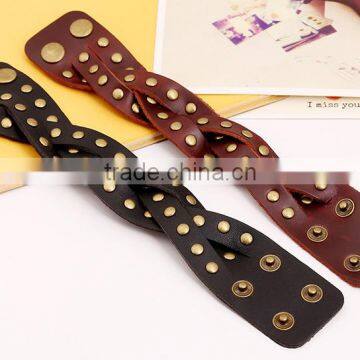 Newest vintage leather bracelets cheap leather bracelets