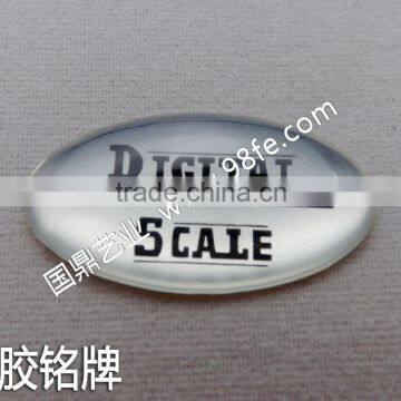 Hot sale clear epoxy resin dome sticker with custom logo